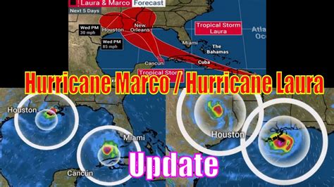 Hurricane Marco 2020 Hurricane Laura 2020 Update Both Target