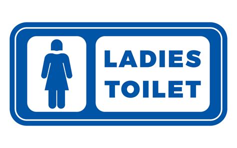 Ladies Toilet Sign And Symbol Graphic Design Vector Illustration