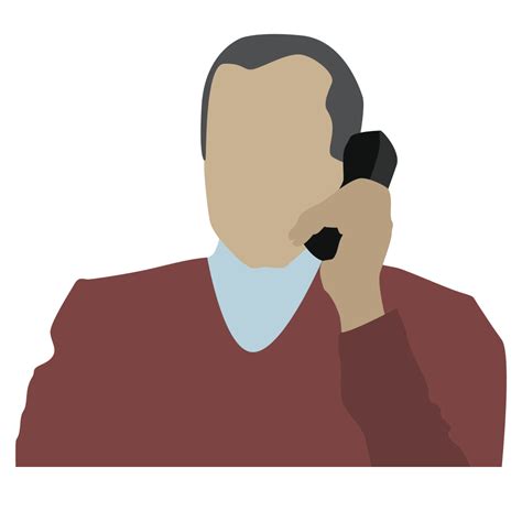 Corporate Lawyer Man With Phone Person Telephone Conversation Icon