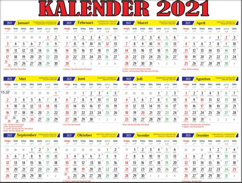 Download Master Kalender Tahun 2021 Gratis Pdf And Cdr Mirwan Choky