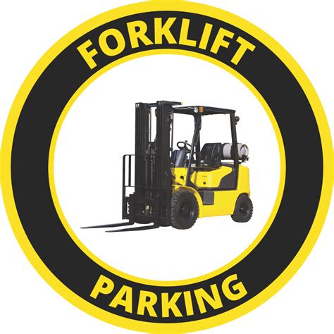 forklift parking floor mark industry visuals