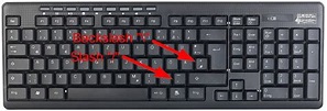 Slash and Backslash type on an English keyboard