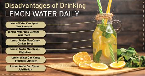 Disadvantages Of Drinking Lemon Water Daily