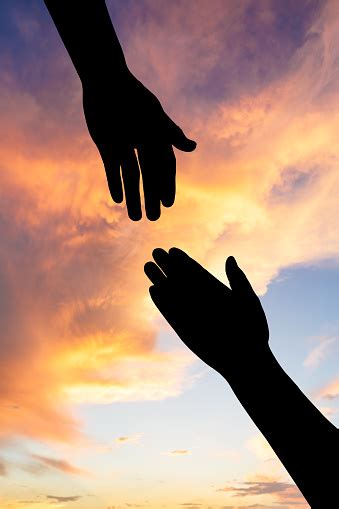 Helping Hand With The Sky Sunset Stock Photo Download Image Now Istock