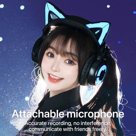 Buy Yowu Rgb Cat Ear Headphone 4 Upgraded Wireless And Wired Gaming