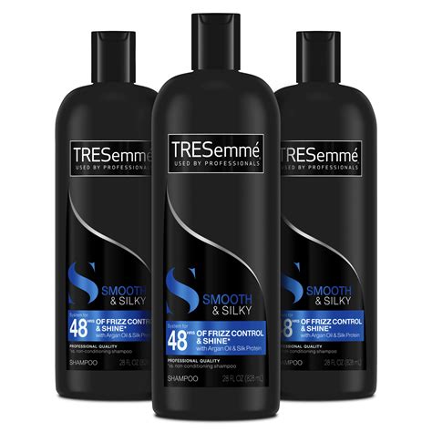 Tresemmé Smooth And Silky Shampoo Tames And Moisturizes Dry Hair With