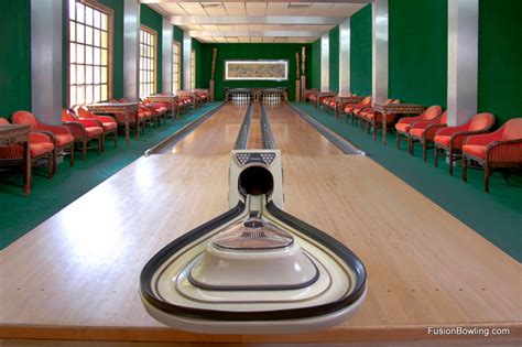 Vintage Custom Bowling Alley For Vacation Estates Recreation Building