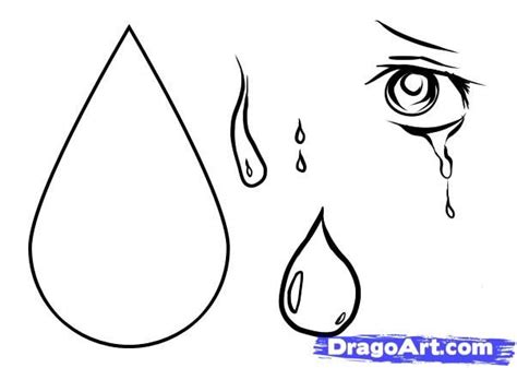 How To Draw Tears Step 6 How To Draw Tears Drawings Guided Drawing