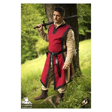 War Tabard Red Coat Of Arms Tabard Medieval Larp Costume