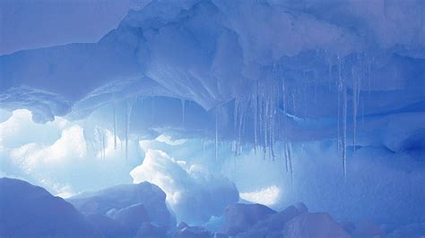 Download Wallpaper 1920x1080 Icicles Snow Cave Cold