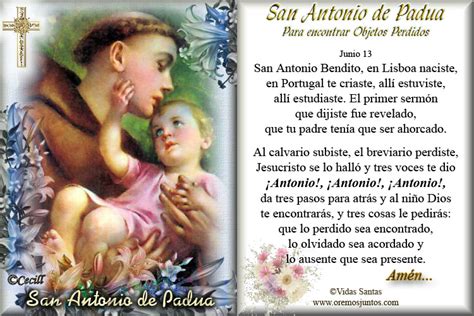 Vidas Santas Estampitas Y Oraciones A San Antonio De Padua