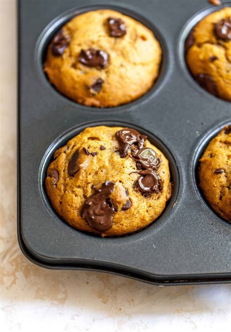 Pumpkin Chocolate Chunk Muffins Table For Two