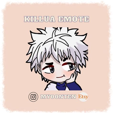 Killua Zoldyck Twitch Png Emote Etsy Uk