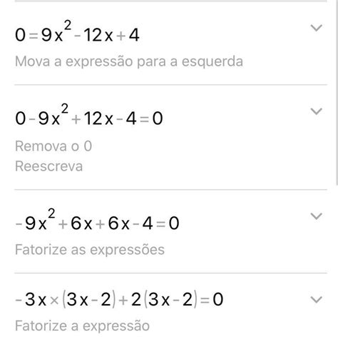 Qual a forma fatorada de f(x)=9x²-12x+4? - Brainly.com.br