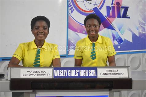 St Peters On Top Of Wesley Girls Thomas Aquinas In Nsmq Victory