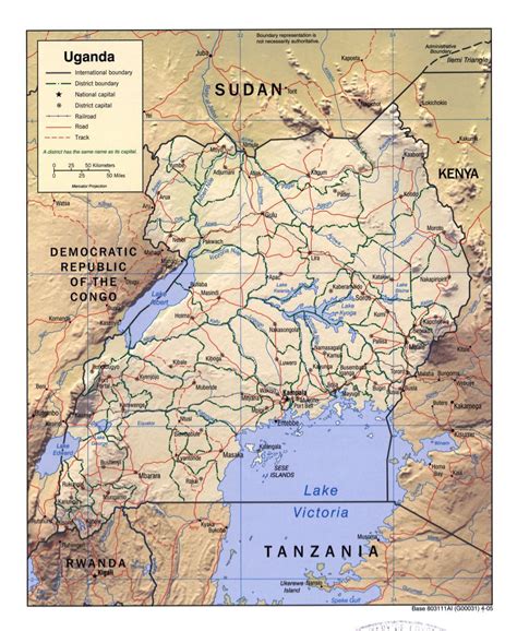 Uganda District Maps Large Detailed Political And Adm Vrogue Co