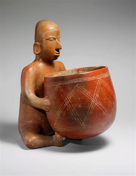 Seated Figure With Vessel 200 Bcad 300 Mexico Mesoamerica