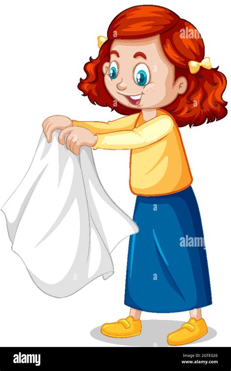 girl taking off her coat cartoon character stock vector image and art alamy