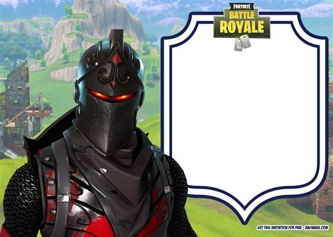 Fortnite Invitation Template Free