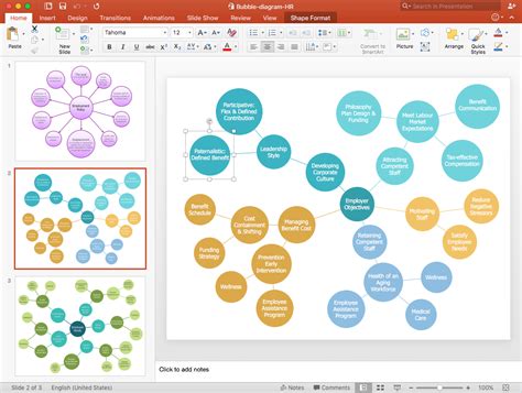 How To Add A Bubble Diagram To A Powerpoint Presentation Using