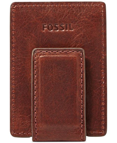 Fossil Ingram Magnetic Multicard Front Pocket Wallet In Purple For Men