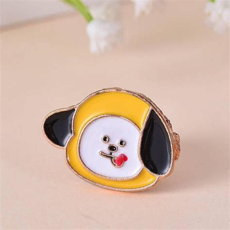 Broche De Insignia De Metal De Dibujos Animados Kpop Bts Bt21 Shopee