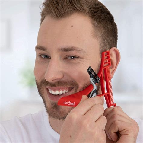 Buy Sidecheek Three Dimensional Beard Shaping Tool Shaving Template Beard Shaper Stencil