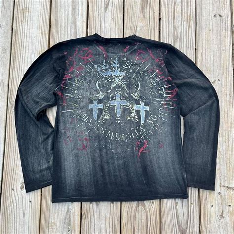 Vintage Nwt Vintage Y2k Affliction Style Long Sleeve Grunge Y2k Punk