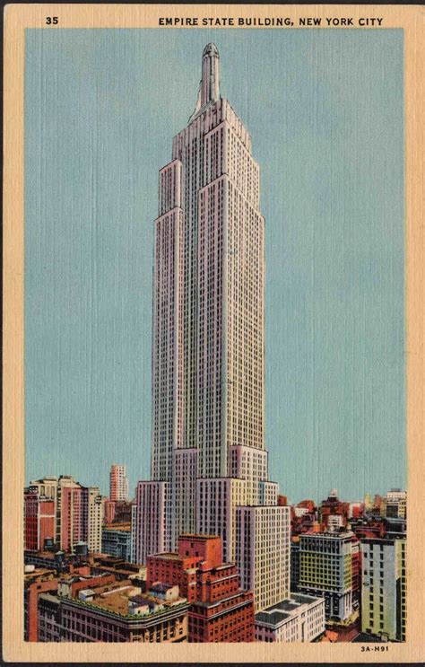 Empire State Building In 1933 Vintage Postcards Vintage Postcards