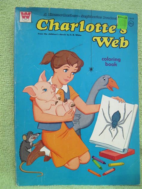 He hatches a plan with charlotte, a spider that lives in his pen, to help prevent him you can use it to streaming on your tv. Charlotte's Web Vintage Coloring Book 1973 Hanna Barbera ...
