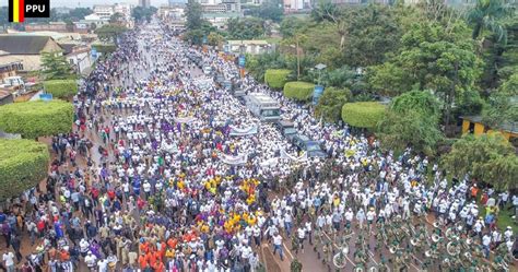 Referencing security clashes at opposition protests this month. Uganda president joins anti-corruption walk, Twitter users ...