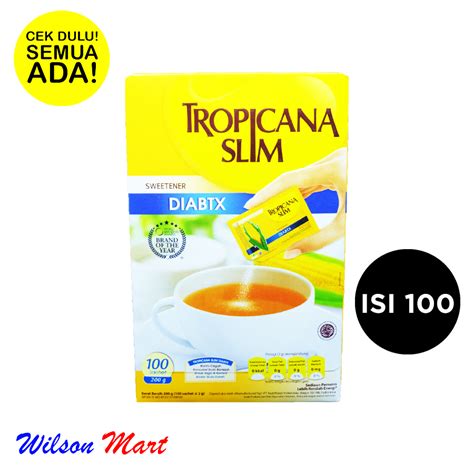 Tropicana Slim Sweetener Diabtx Isi 100 Sachets Lazada Indonesia