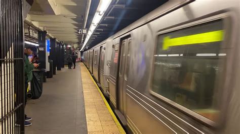 We have enhanced cleaning and disinfecting protocols at stations. R46 (C) Train arrives at 168 street - YouTube