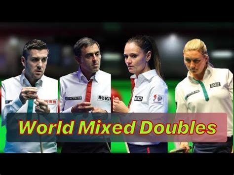 Ronnie O Sullivan Reanne Evans Vs Mark Selby Rebecca Kenna Snooker World Mixed Doubles