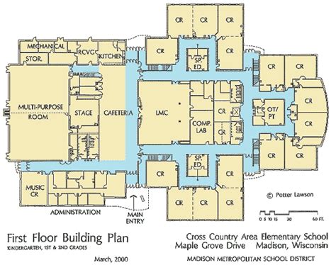 First Floor Plan Of The New Elementary School School Floor Plan