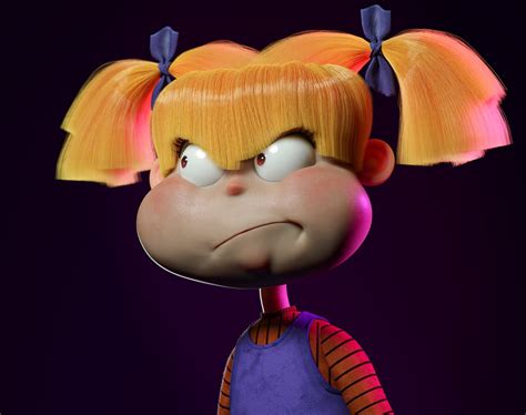 Rugrats Angelica Pickles Free 3d Model Blend Cgtrader