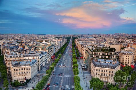 Avenue Des Champs Elysees In Paris France Photograph By Michal Bednarek