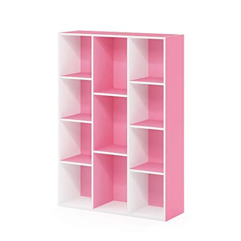 Furinno 11 Cube Reversible Open Shelf Bookcase Whitepink Ebay