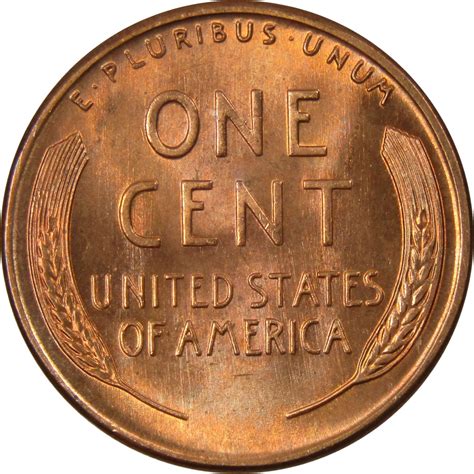 1955 1c Lincoln Wheat Cent Penny Us Coin Bu Uncirculated Mint State Ebay