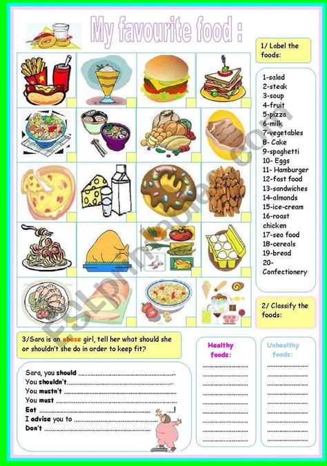 Giovanni's (small chain) greek salad, pizza, pasta, and stir fry. my favourite food! - ESL worksheet by ben 10 in 2020 | My ...