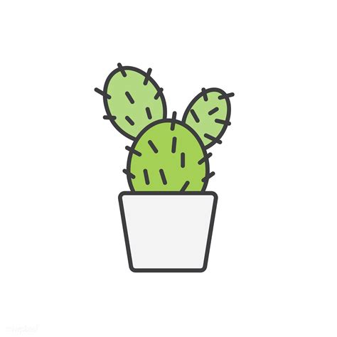Cactus Vector Free Image By Cactus Vector Mini