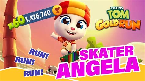 Skater Angela Run Run Run High Score Talking Tom