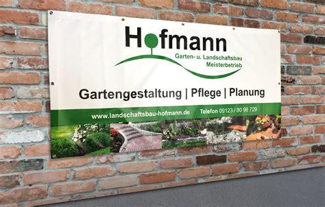 Von der ausgangssituation bis zum fertigen ergebnis. Banner | Hofmann Garten- und Landschaftsbau - Werbeagentur ...