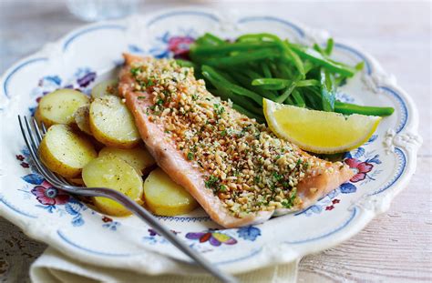Trout Fillets With A Hazelnut Crust Tesco Real Food