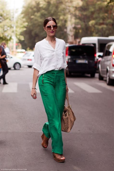 Green Pants Outfit Work Outfit Stylish Outfits