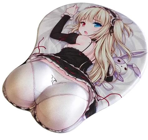 Custom 3d Ergonomic Silicone Gel Mousepad Big Butt Ass Nude Breast Boob Girl Photos Sexy Anime