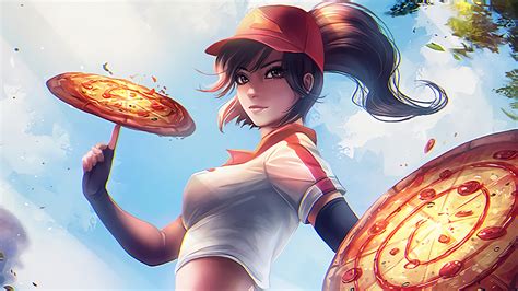 Pizza Delivery Sivir LoL Art League Of Legends 4K 9283