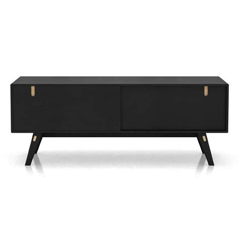 Modloft Haru Modern Classic Black Oak Wood Media Cabinet Modern Classic Modern Classic Style