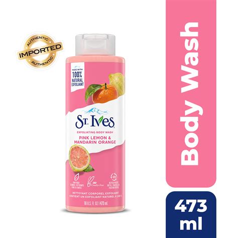 Buy St Ives Radiant Skin Pink Lemon And Mandarin Orange Exfoliating Body Wash Online