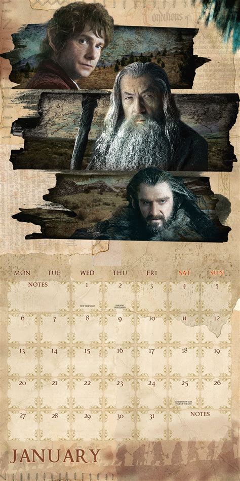 Hobbit Kalendarz 2021 Kalendarz Feb 2021